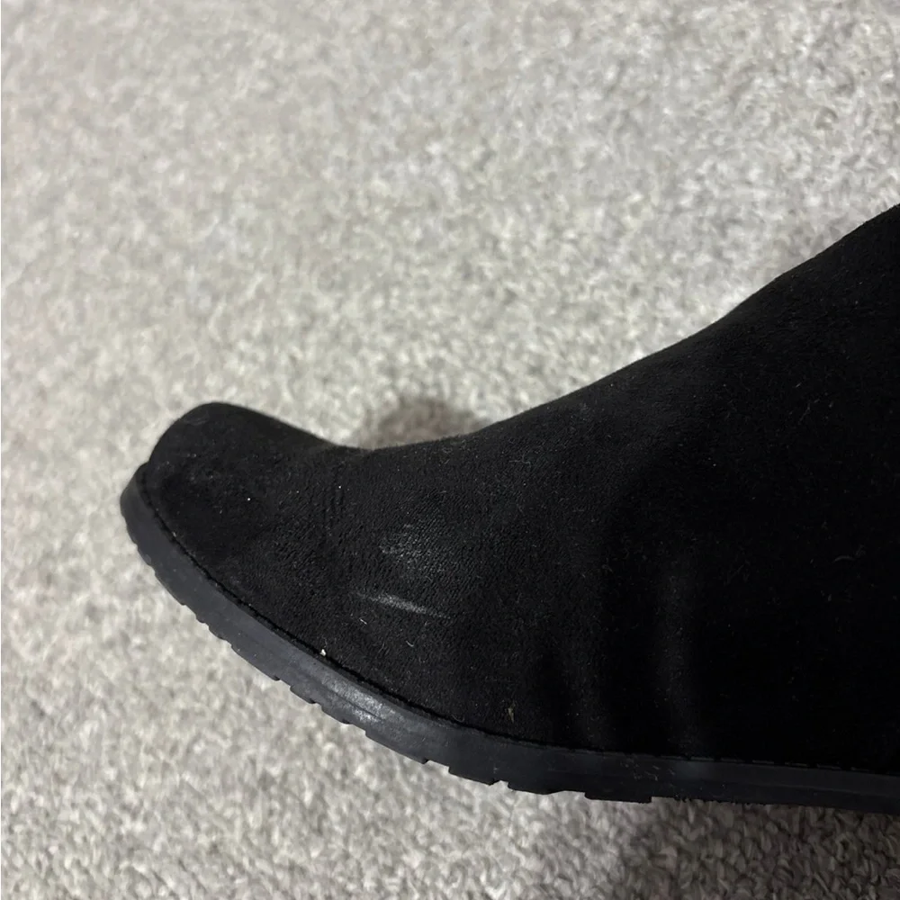 Unisa Black Knee High Boots